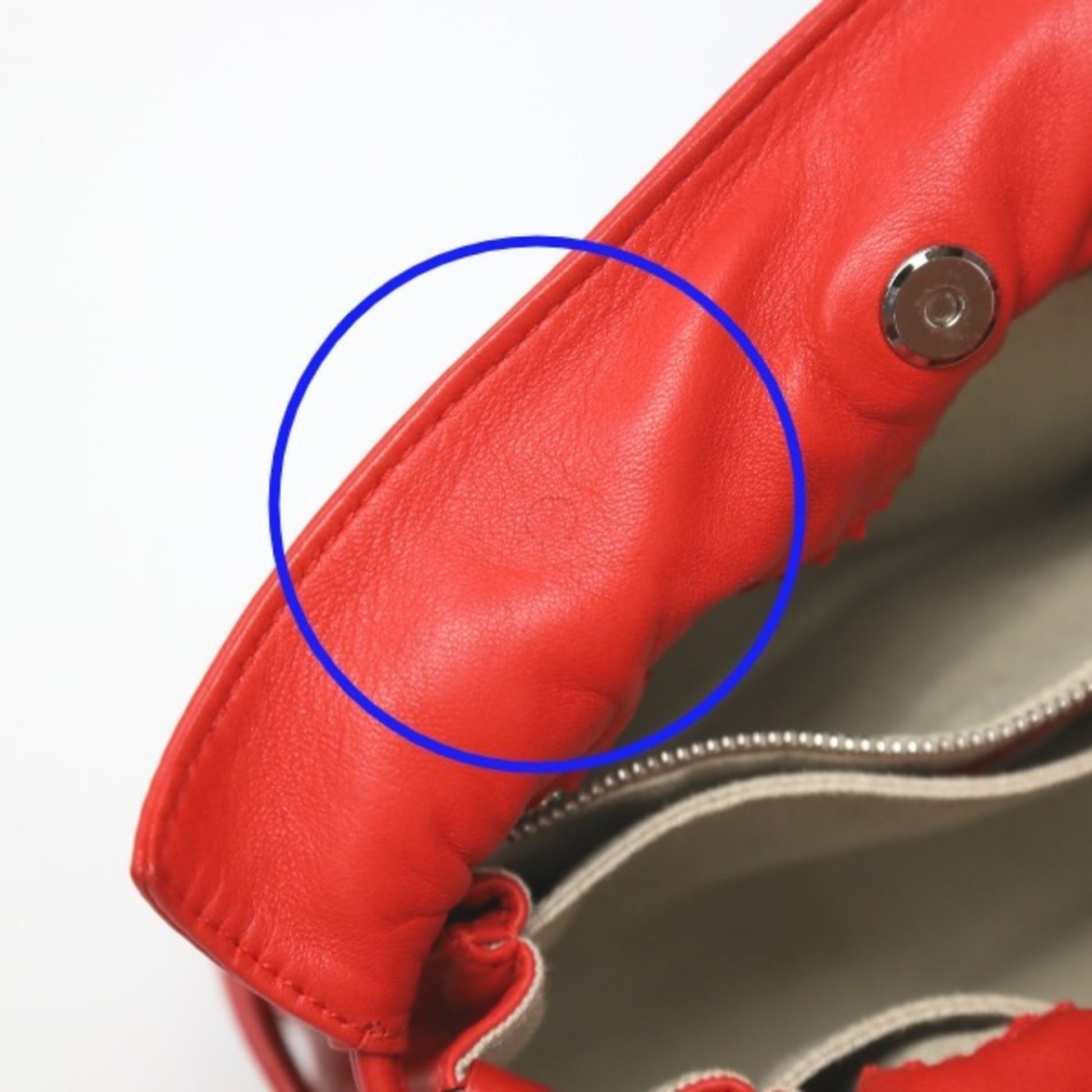 Loewe Flamenco, Red, Leather, shoulder