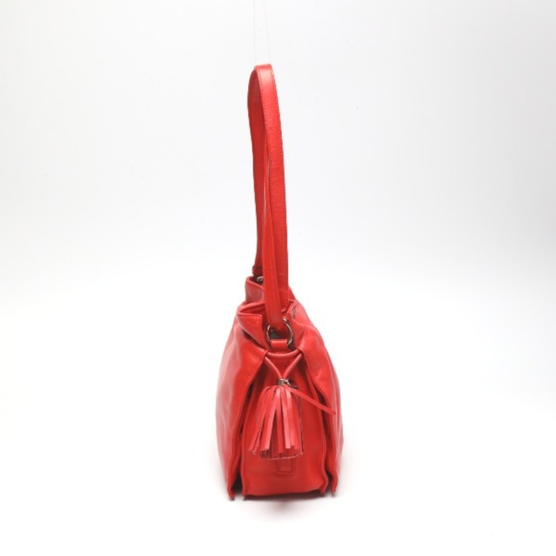 Loewe Flamenco, Red, Leather, shoulder