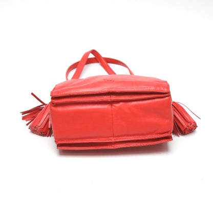 Loewe Flamenco, Red, Leather, shoulder