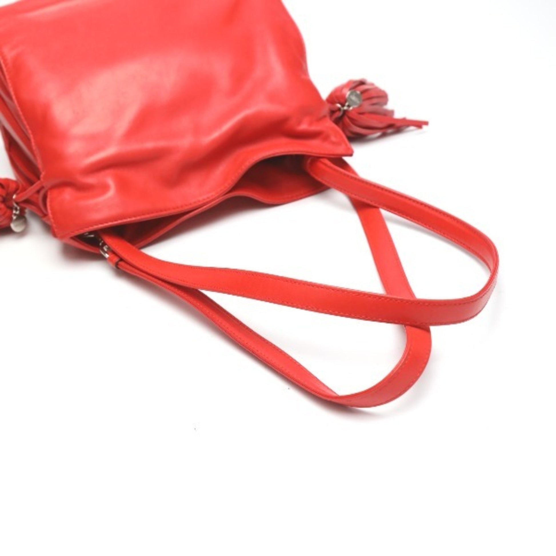Loewe Flamenco, Red, Leather, shoulder
