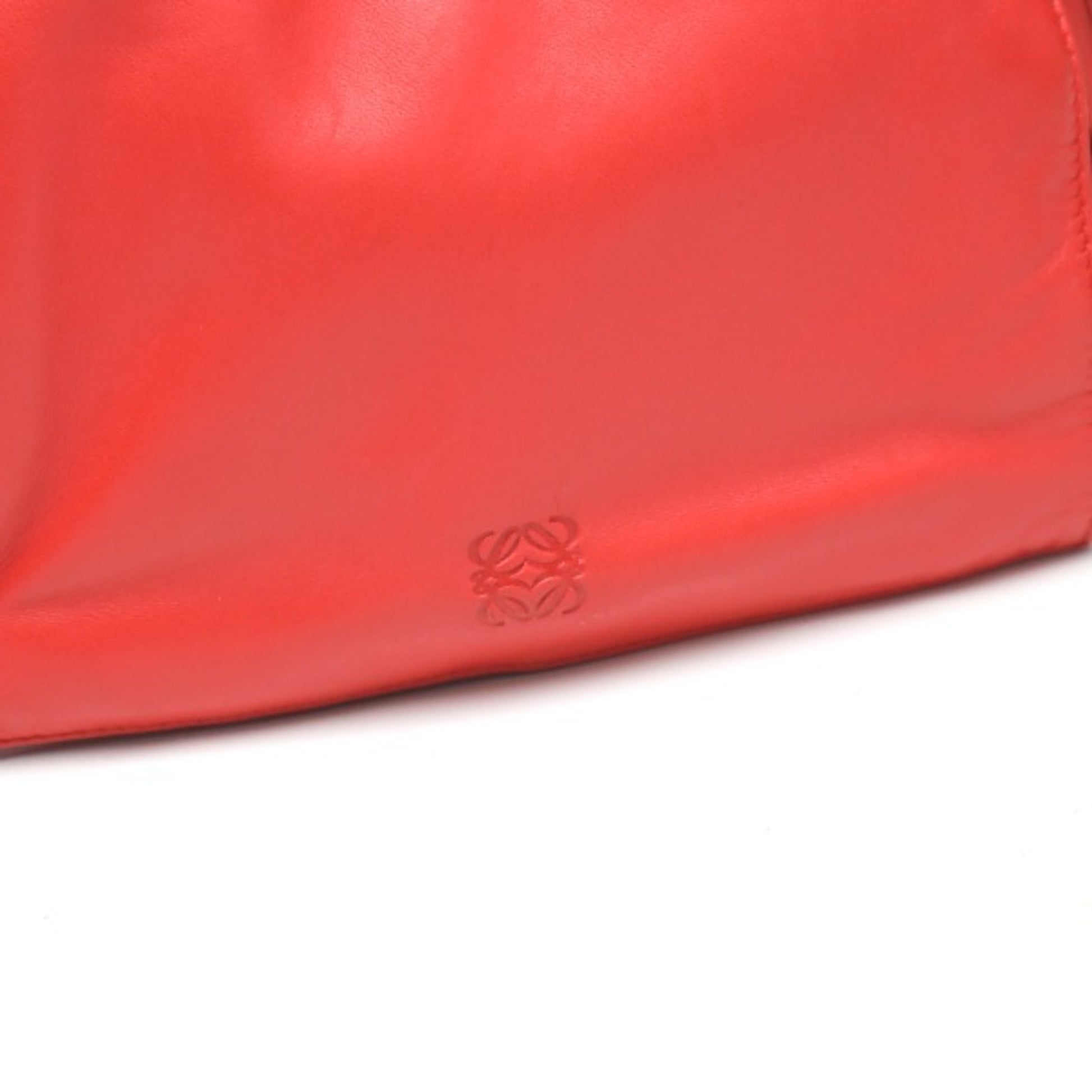 Loewe Flamenco, Red, Leather, shoulder