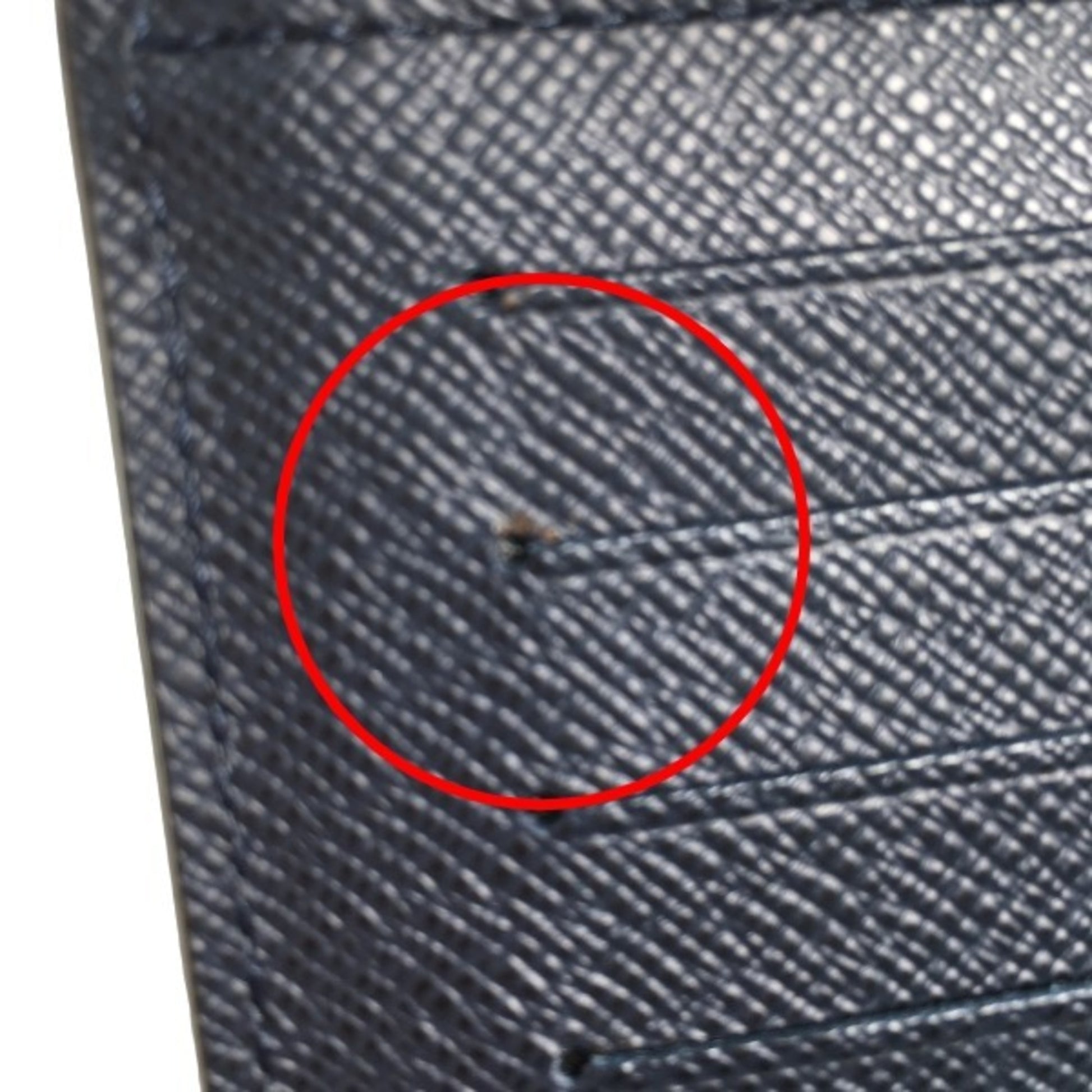 Louis Vuitton Brazza, Navy, Leather, wallet