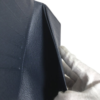 Louis Vuitton Brazza, Navy, Leather, wallet
