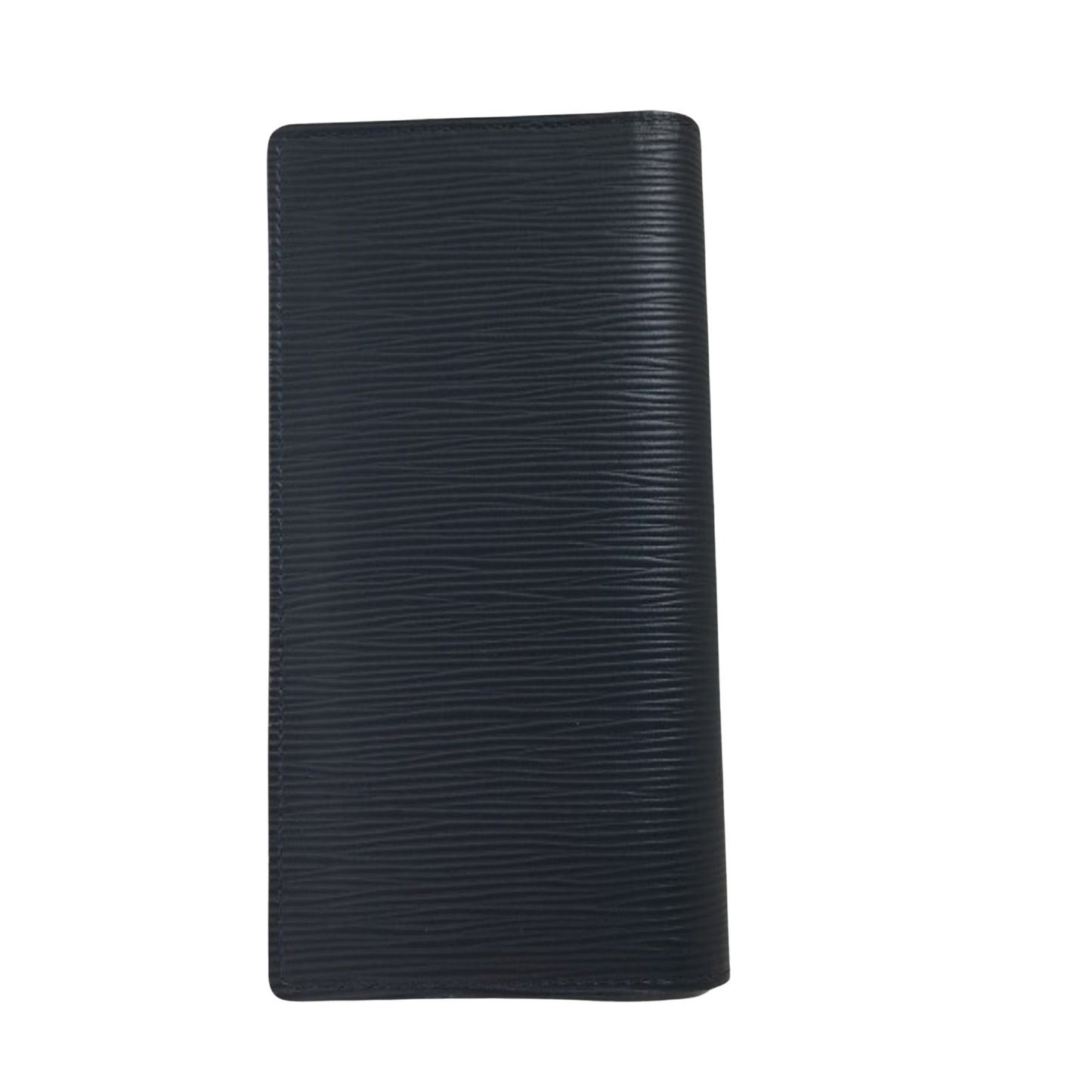 Louis Vuitton Brazza, Navy, Leather, wallet