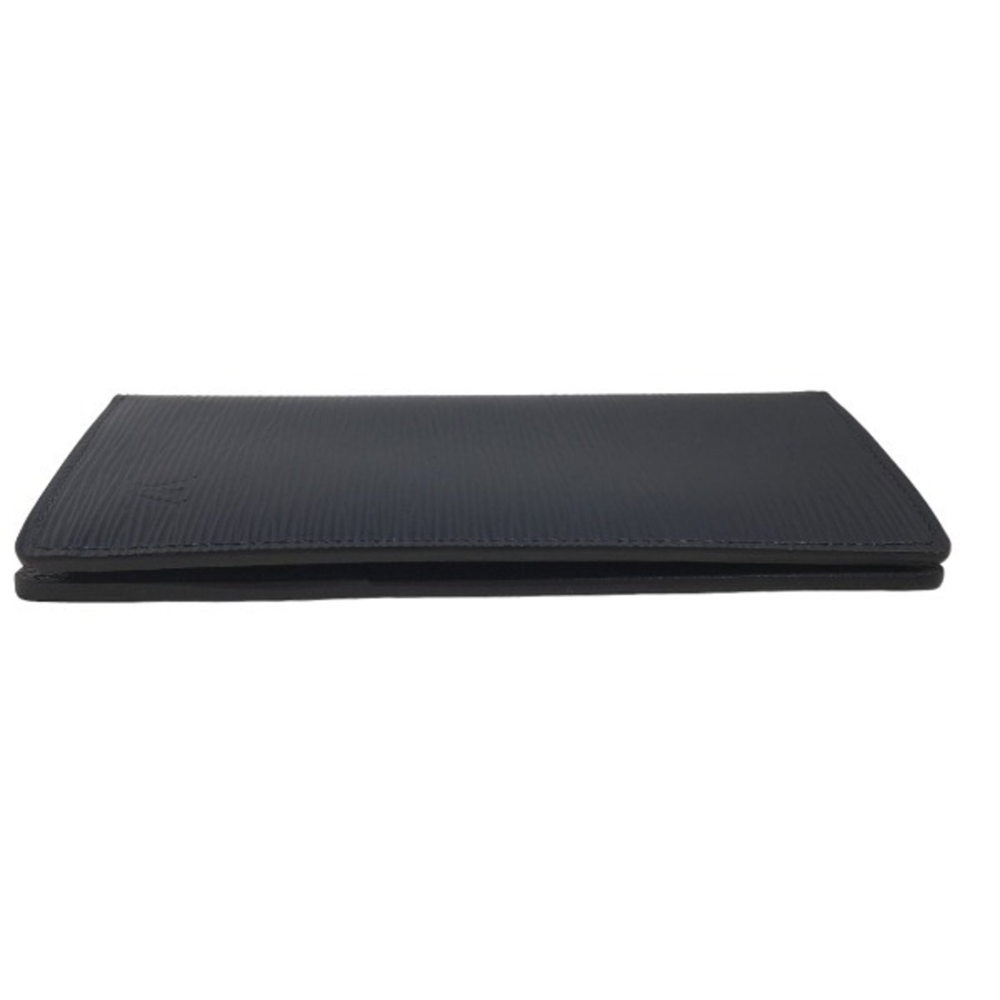 Louis Vuitton Brazza, Navy, Leather, wallet