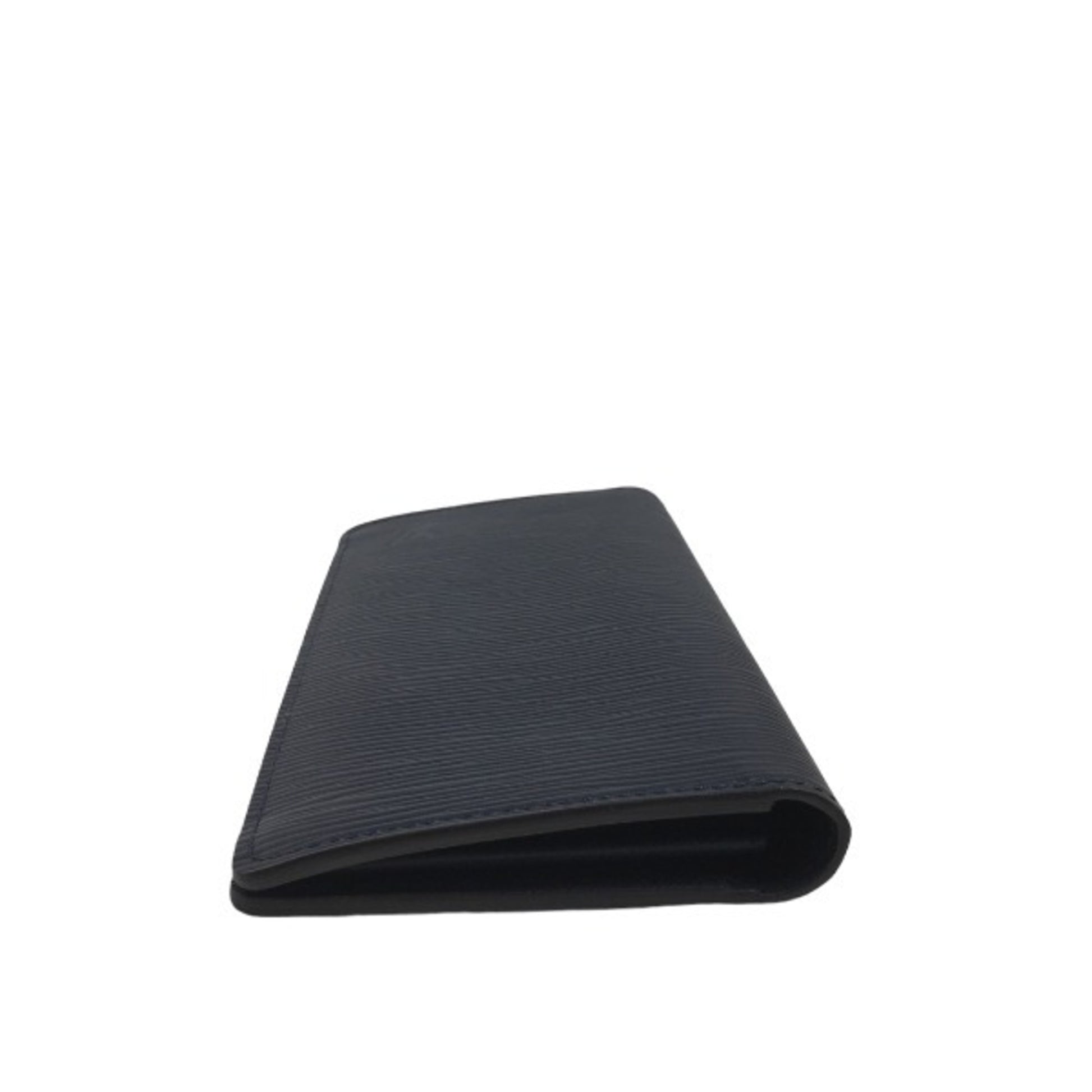 Louis Vuitton Brazza, Navy, Leather, wallet