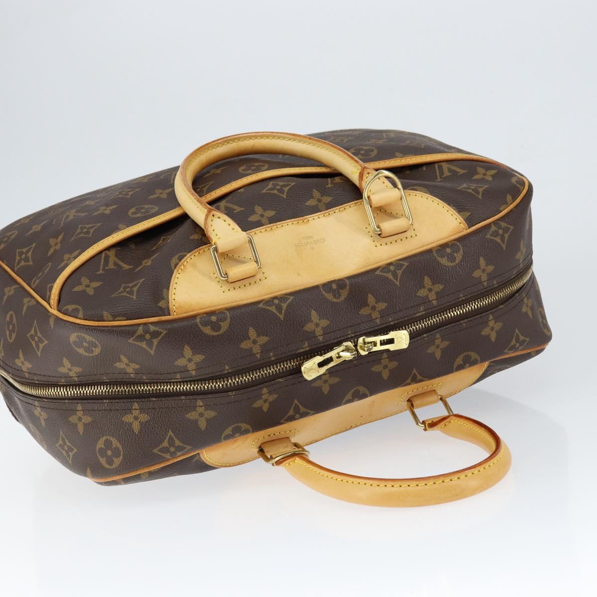 Louis Vuitton Deauville Handbag Monogram Canvas, BROWN, CANVAS, Handbag