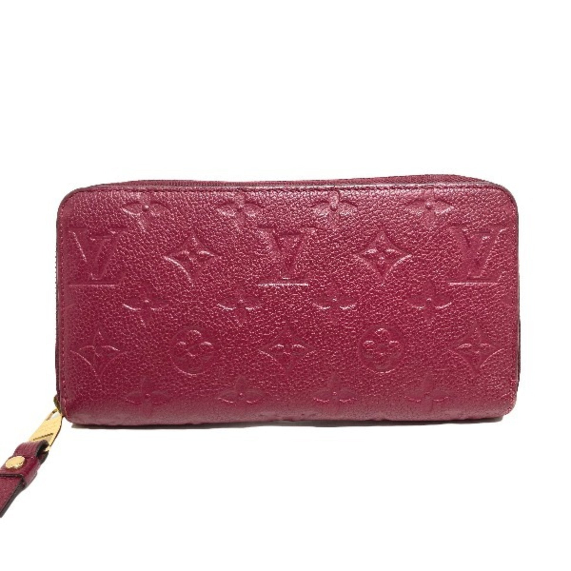 Louis Vuitton Zippy wallet, Red, Leather, wallet