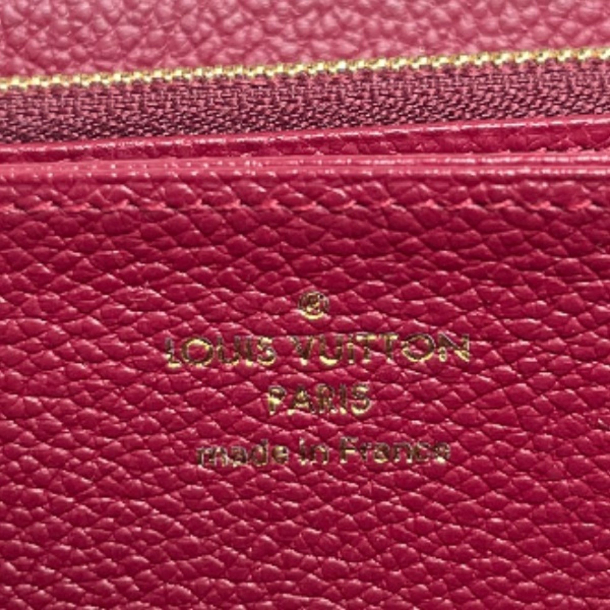 Louis Vuitton Zippy wallet, Red, Leather, wallet