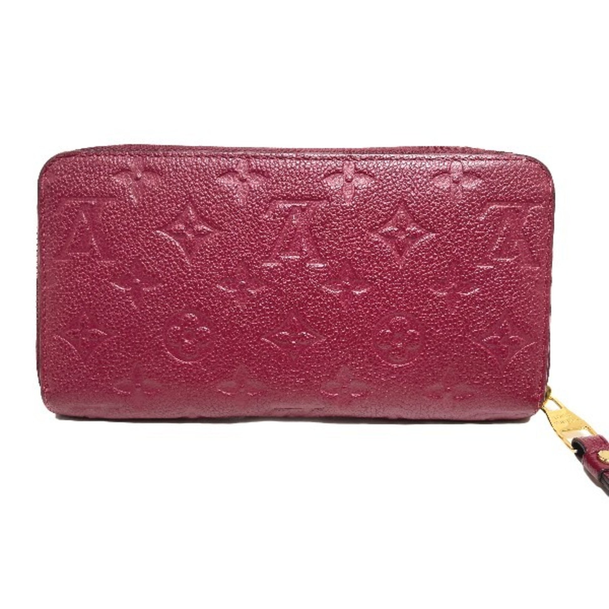 Louis Vuitton Zippy wallet, Red, Leather, wallet