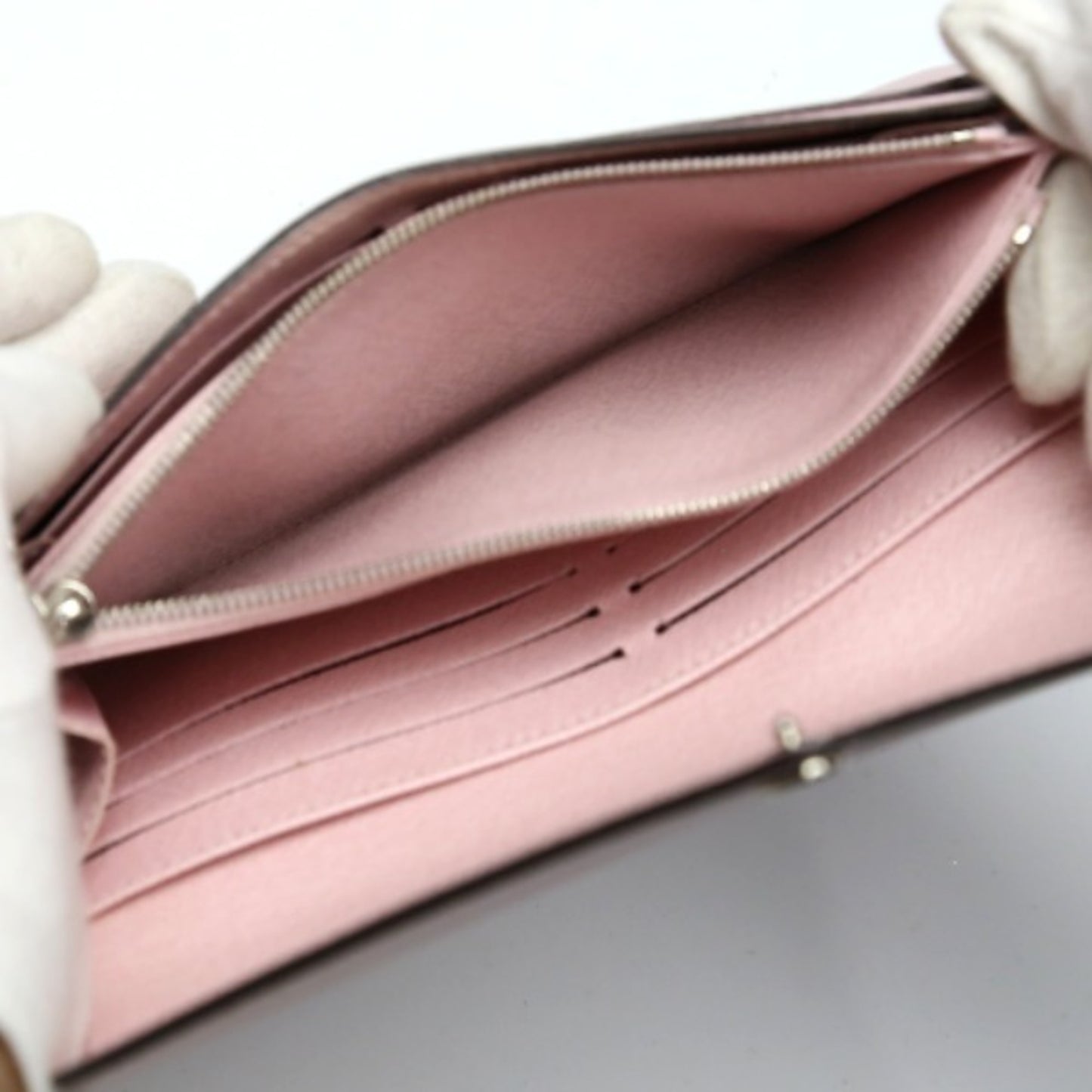 Louis Vuitton Sarah, Pink, Leather, wallet