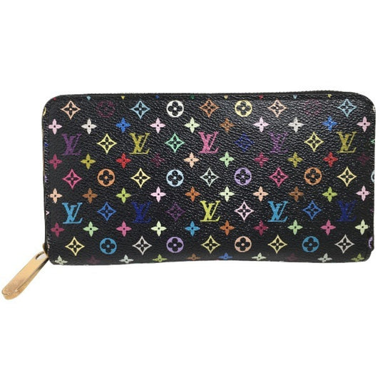 Louis Vuitton Portefeuille zippy, Black, Canvas, wallet