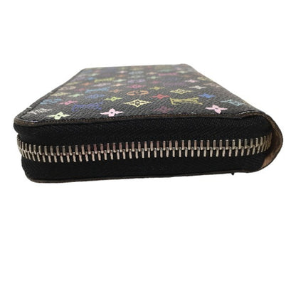 Louis Vuitton Portefeuille zippy, Black, Canvas, wallet