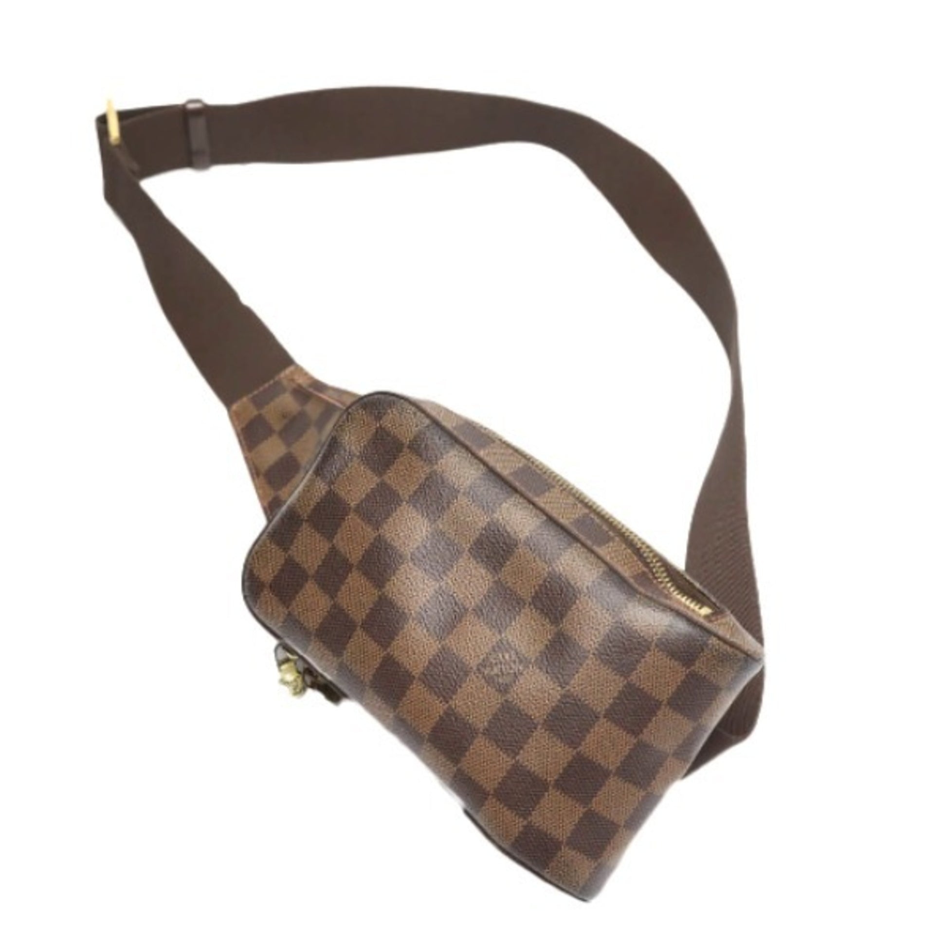 Louis Vuitton Geronimos, Brown, Canvas, clutch