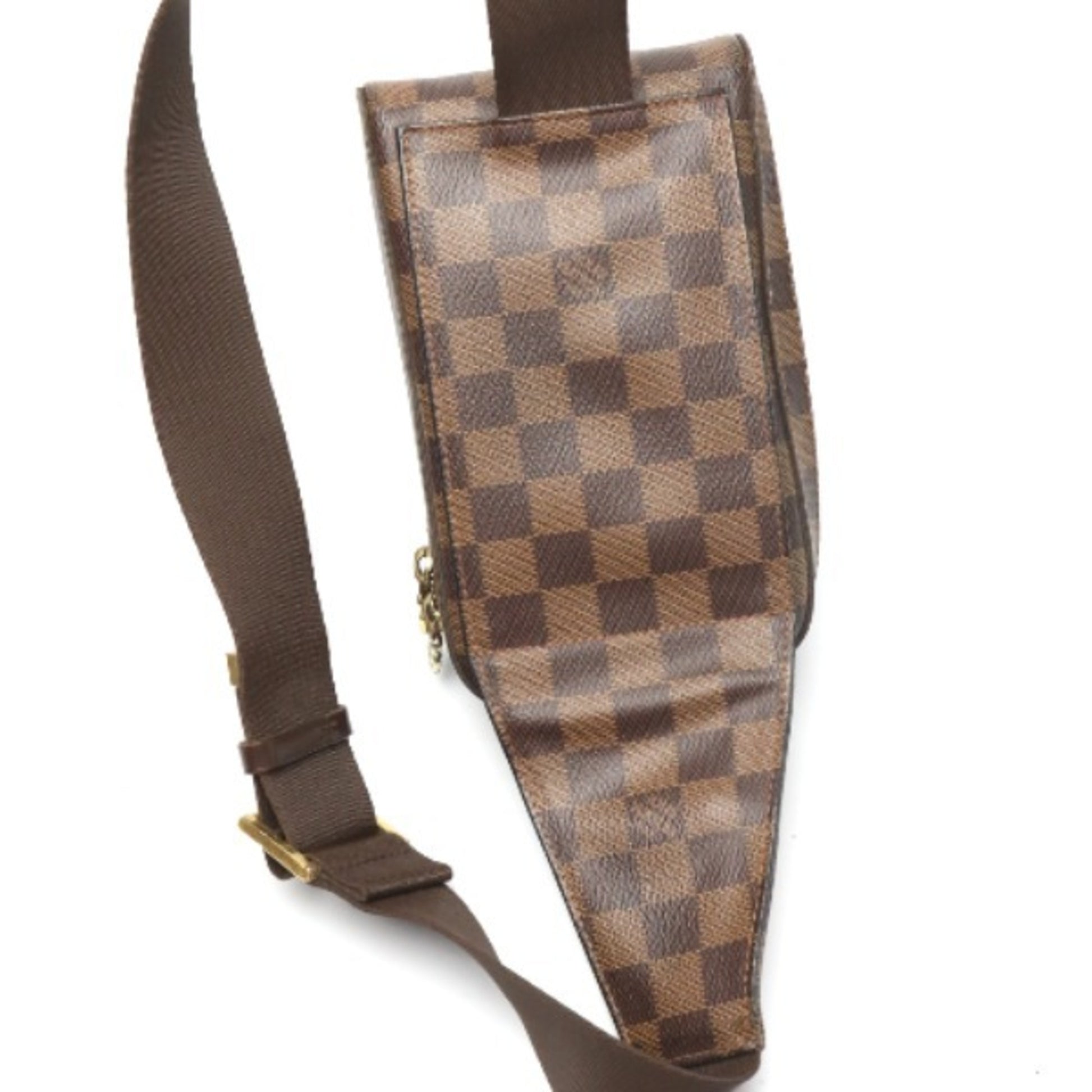 Louis Vuitton Geronimos, Brown, Canvas, clutch