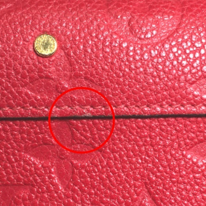 Louis Vuitton Metis, Red, Leather, wallet