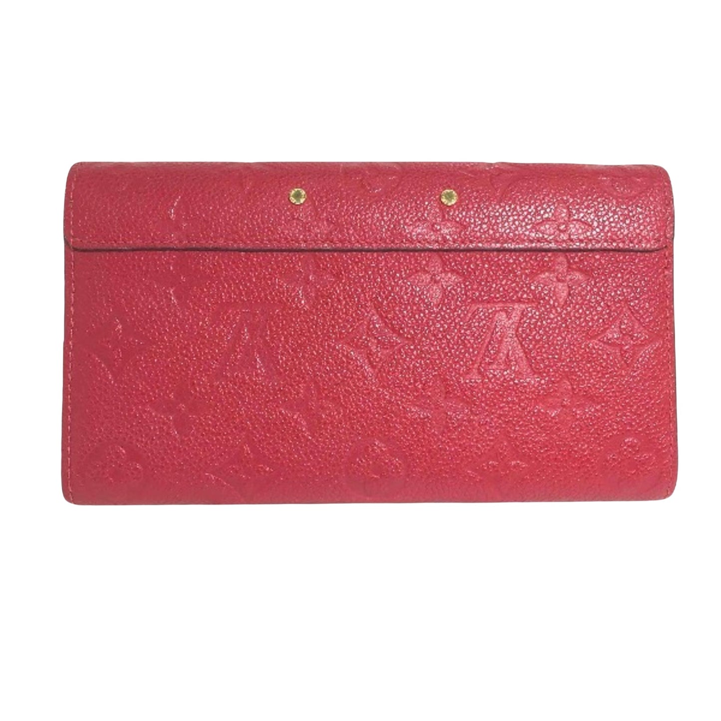 Louis Vuitton Metis, Red, Leather, wallet