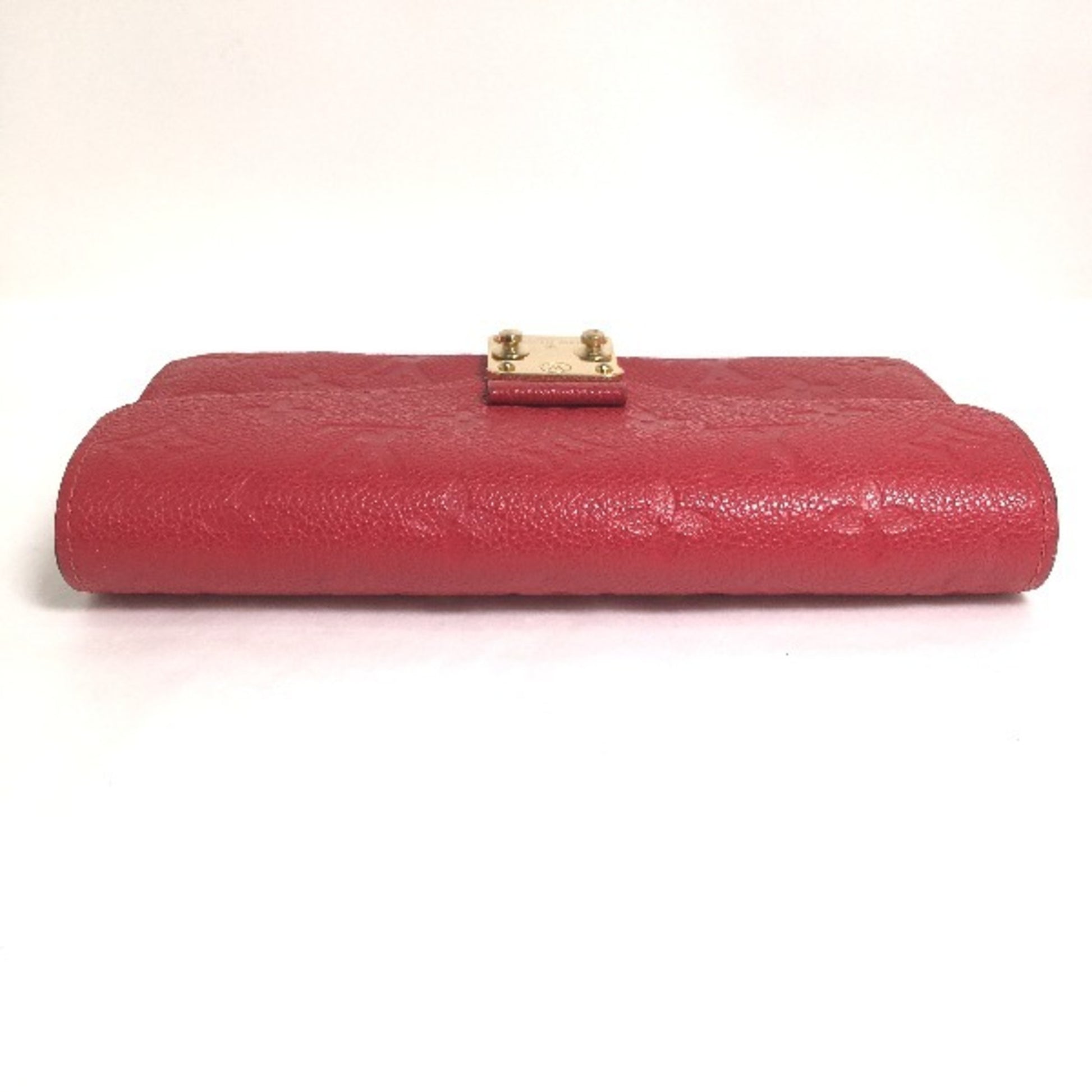 Louis Vuitton Metis, Red, Leather, wallet