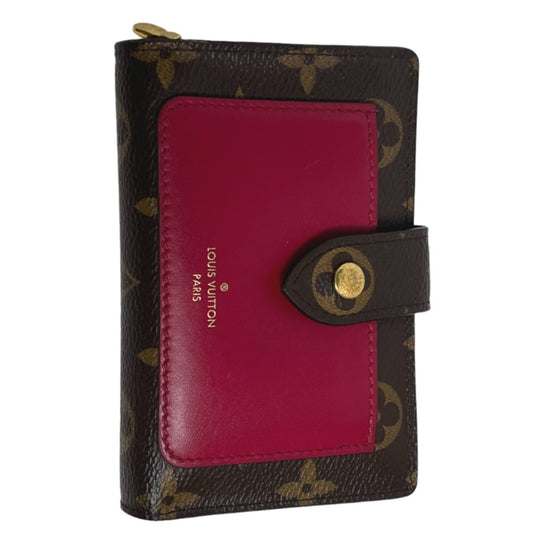 Louis Vuitton Juliette, Pink, Canvas, wallet