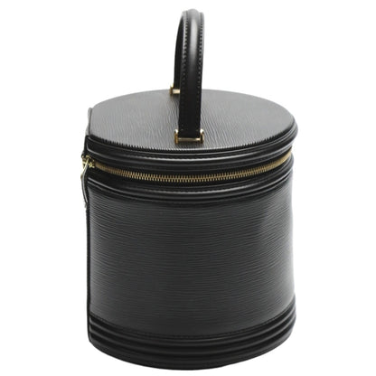 Louis Vuitton Cannes, Black, Leather, handbag