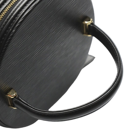 Louis Vuitton Cannes, Black, Leather, handbag