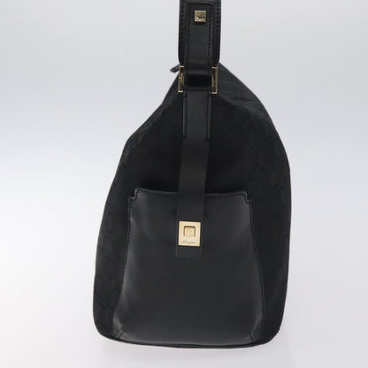 Salvatore Ferragamo Shoulder Bag Canvas, Black, Canvas, Shoulder Bag