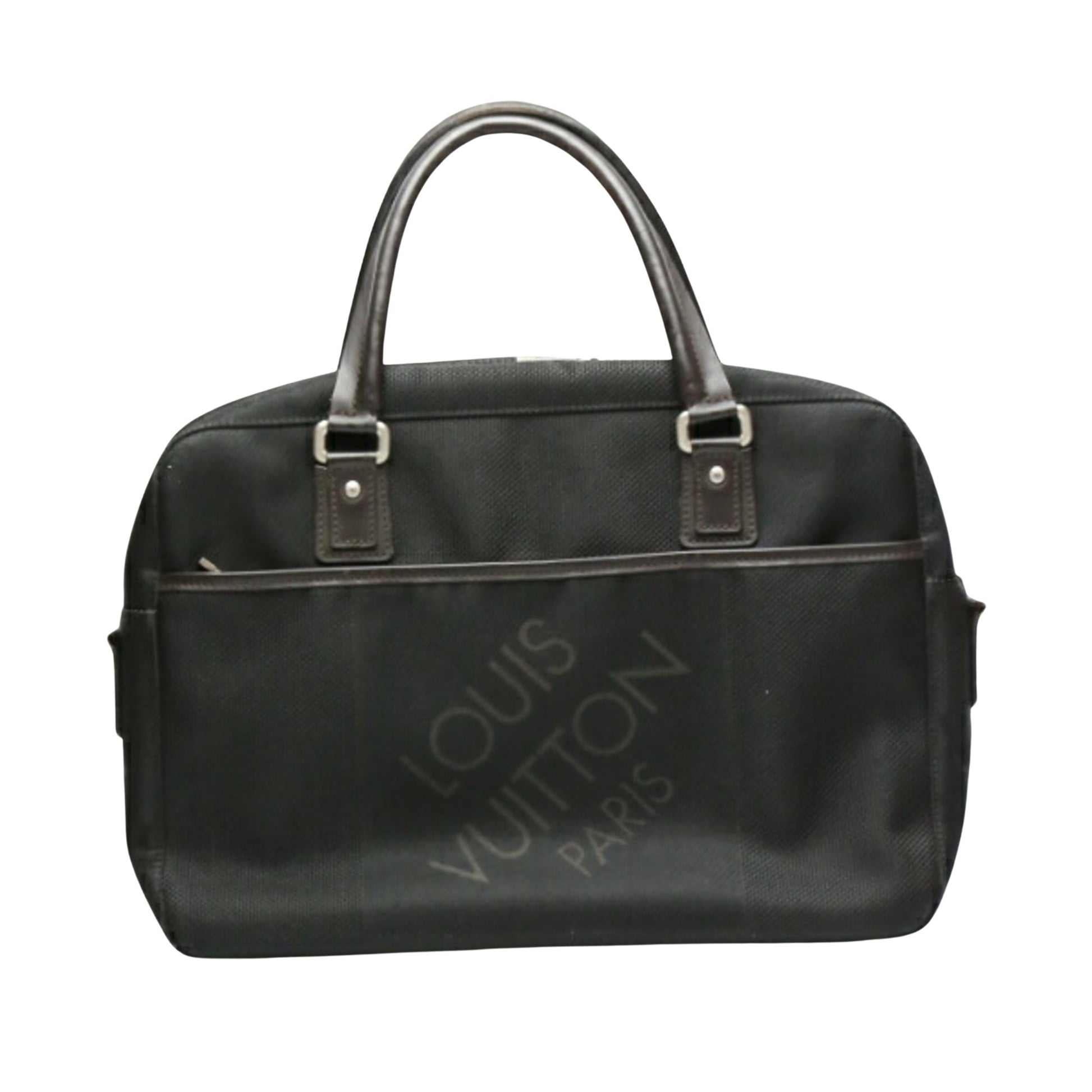 Louis Vuitton, Black, Canvas, handbag