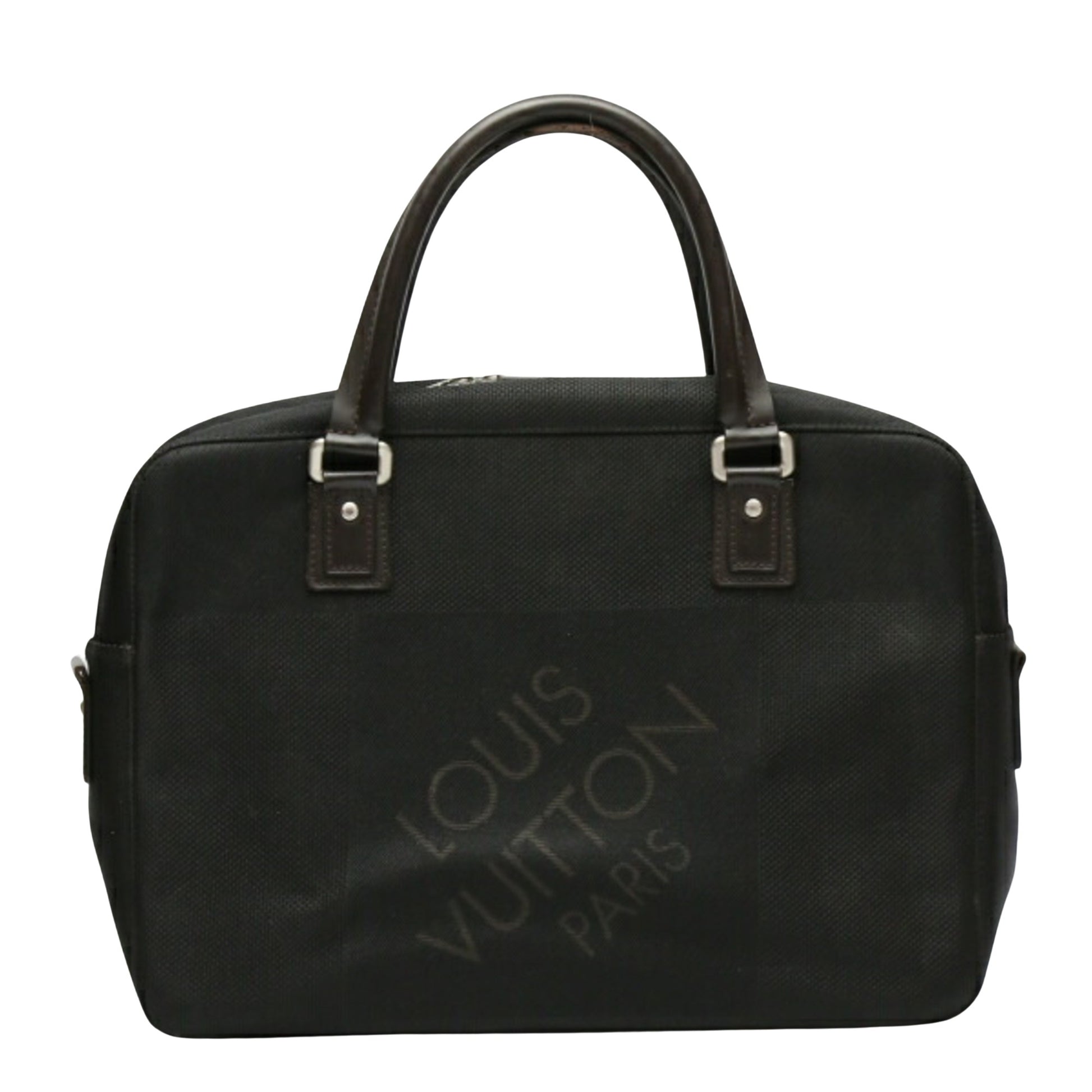 Louis Vuitton, Black, Canvas, handbag