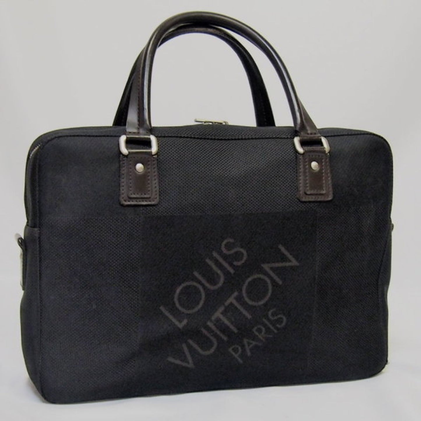 Louis Vuitton, Black, Canvas, handbag