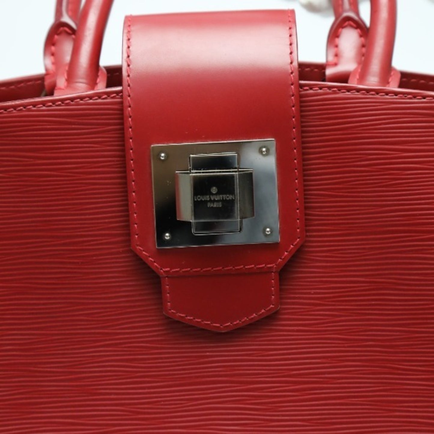 Louis Vuitton Mirabeau, Burgundy, Leather, handbag