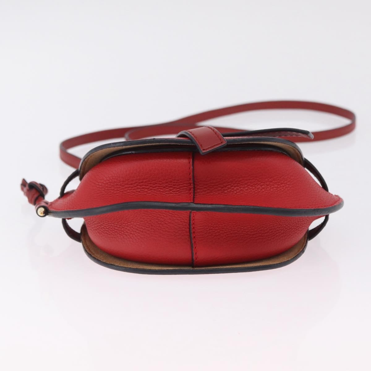 Loewe Metal Gate Leather, Red, Leather, Shoulder Bag