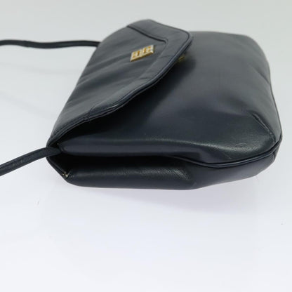 Givenchy Vintage 4G Leather, Navy, Leather, Shoulder Bag