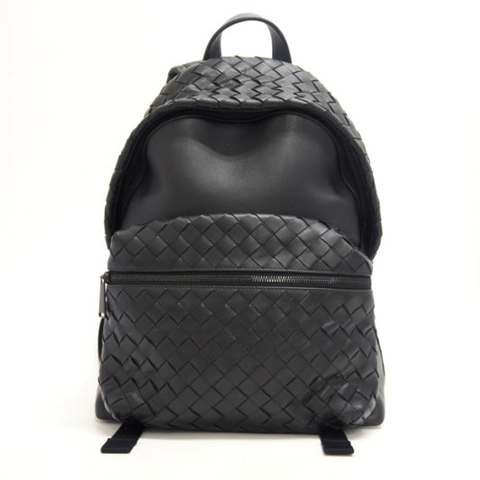 Bottega Veneta, Black, Leather, backpack