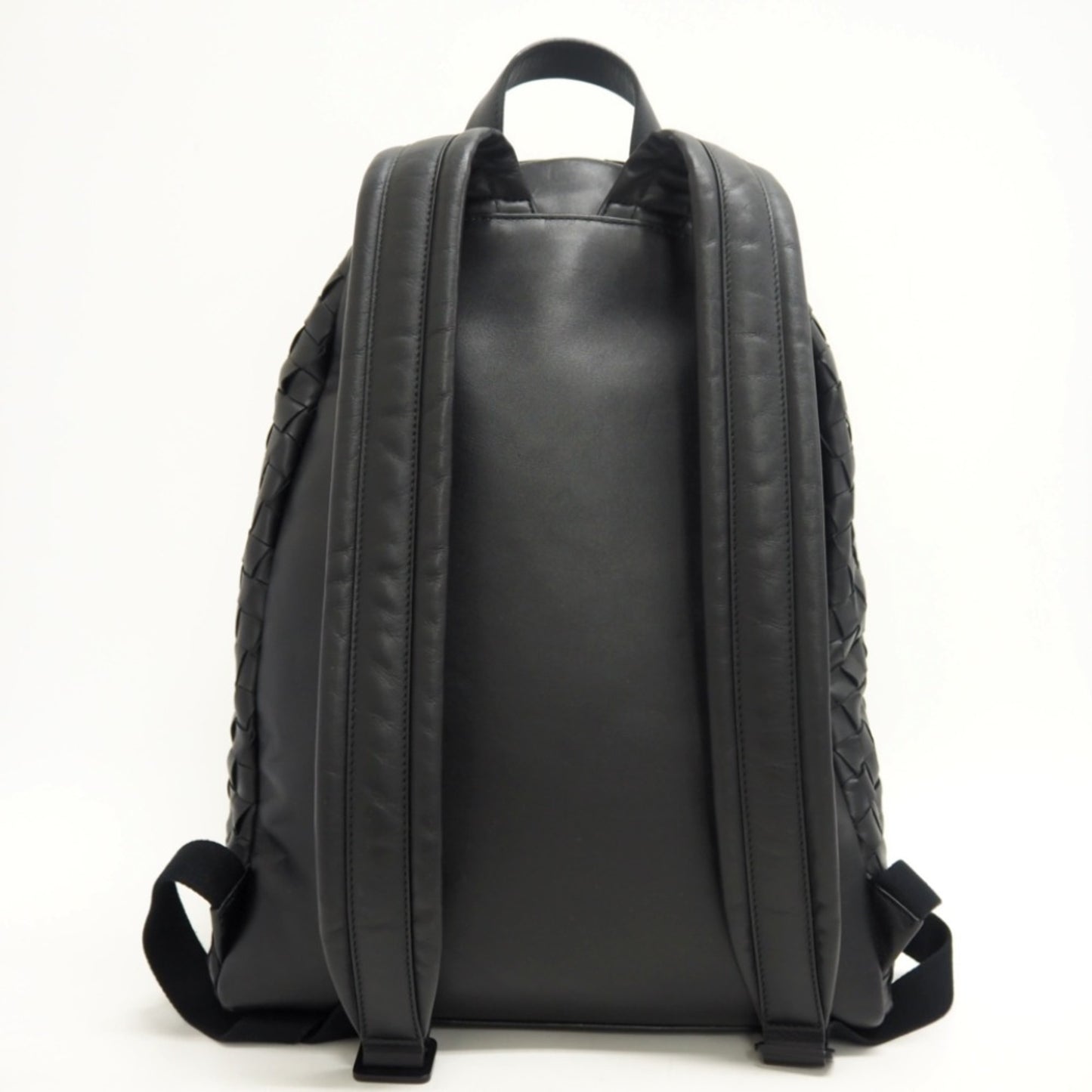 Bottega Veneta, Black, Leather, backpack