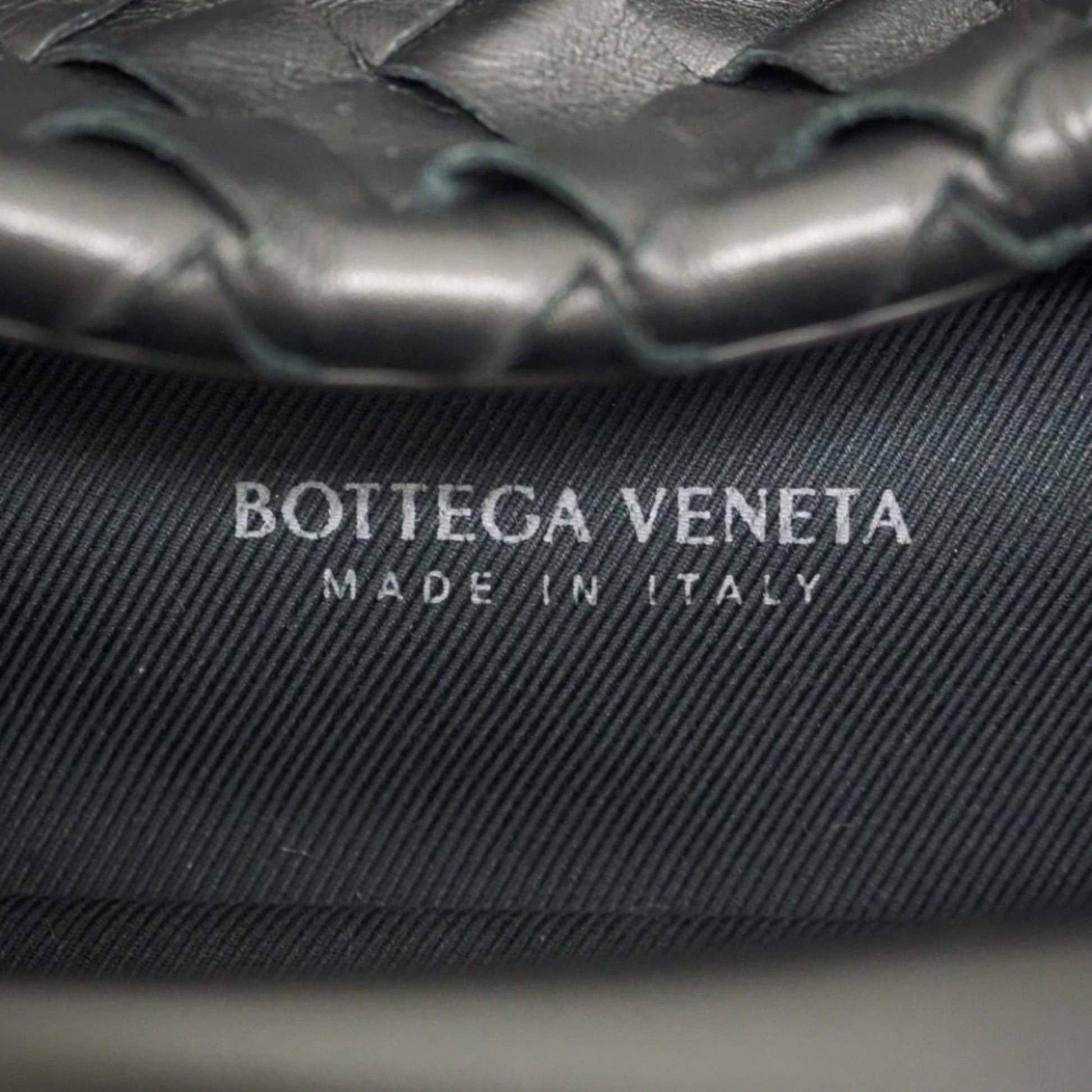 Bottega Veneta, Black, Leather, backpack