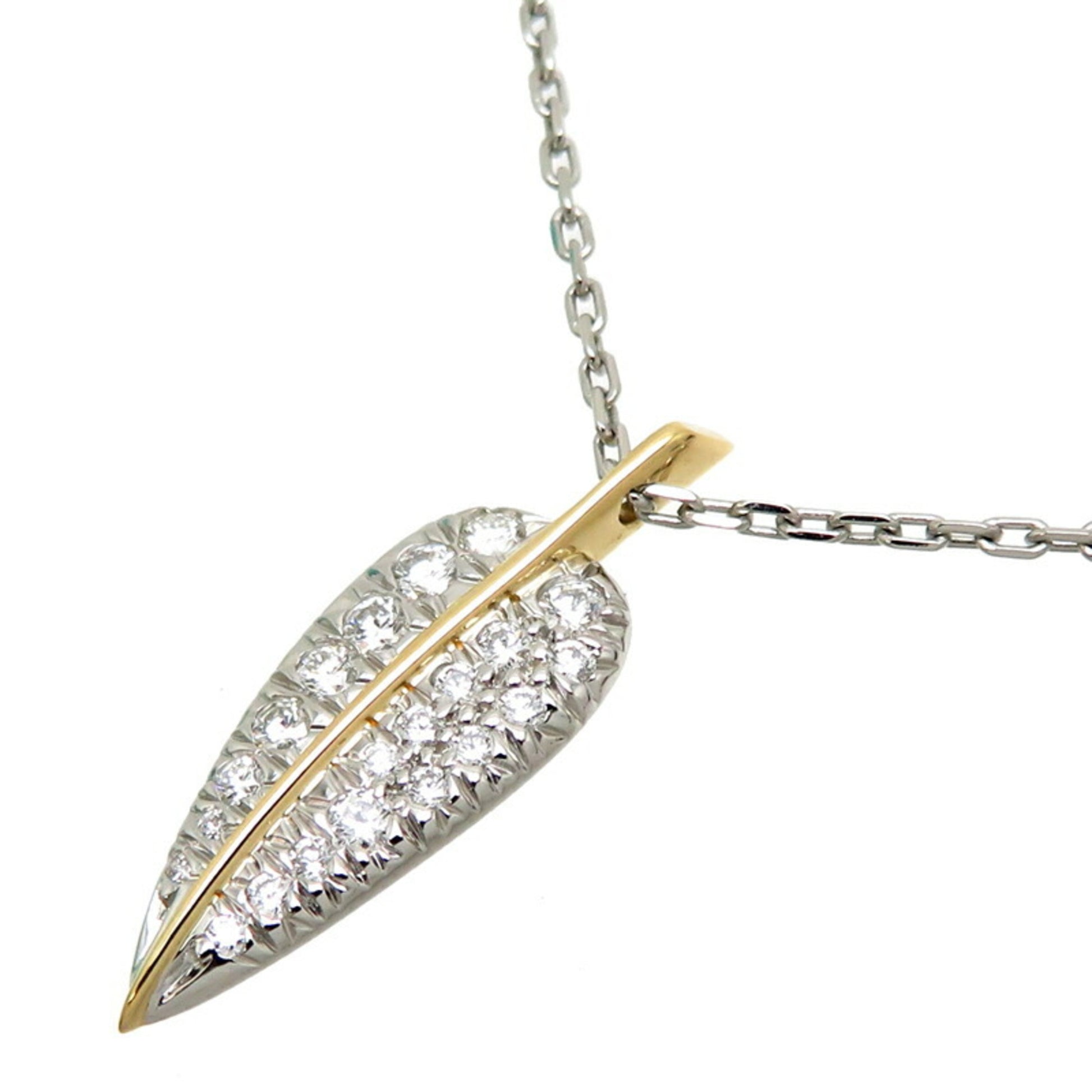 Tiffany & Co Leaf, Silver, Platinum, necklace