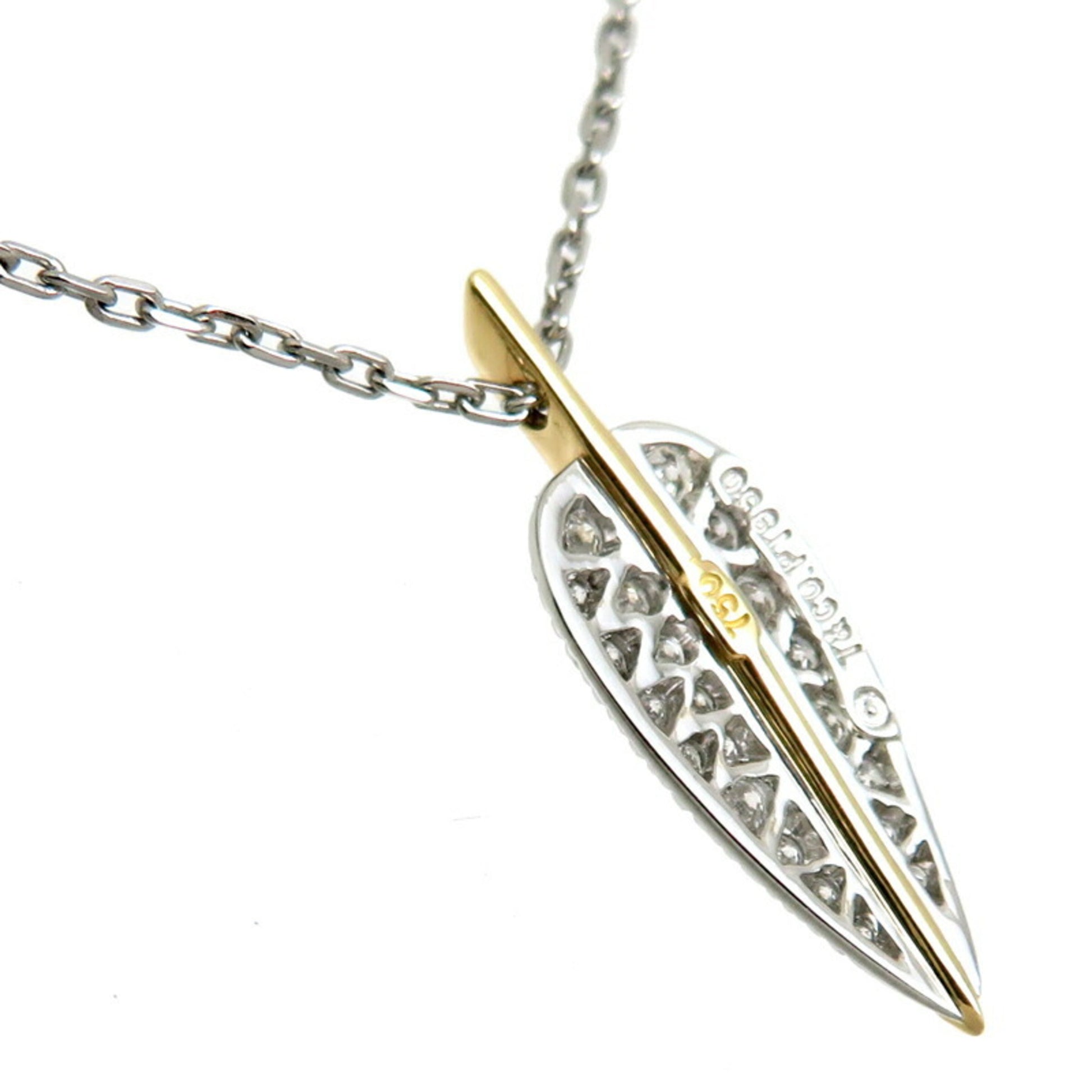 Tiffany & Co Leaf, Silver, Platinum, necklace