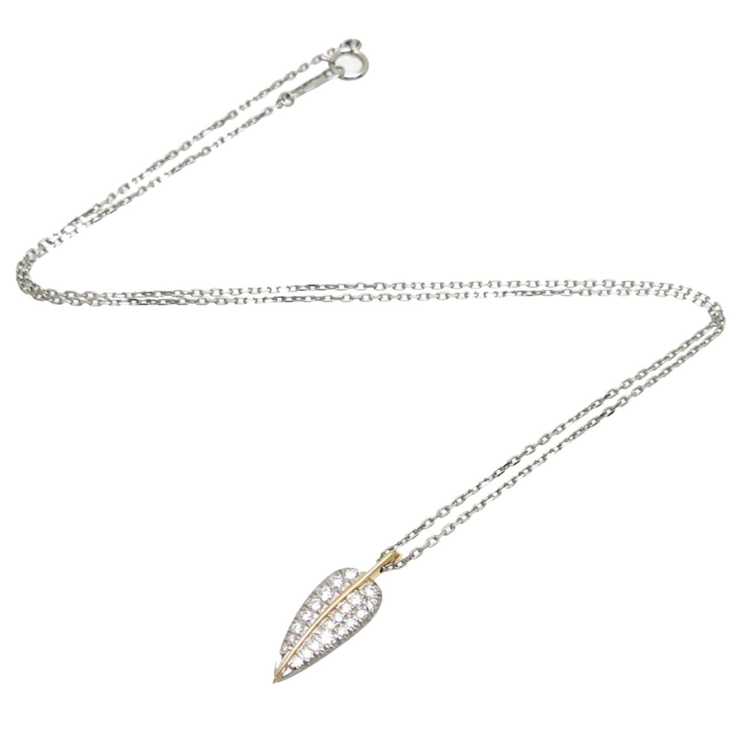 Tiffany & Co Leaf, Silver, Platinum, necklace