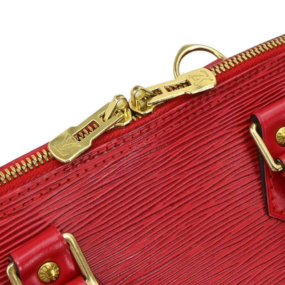 Louis Vuitton Alma Epi Leather, Red, Leather, Handbag