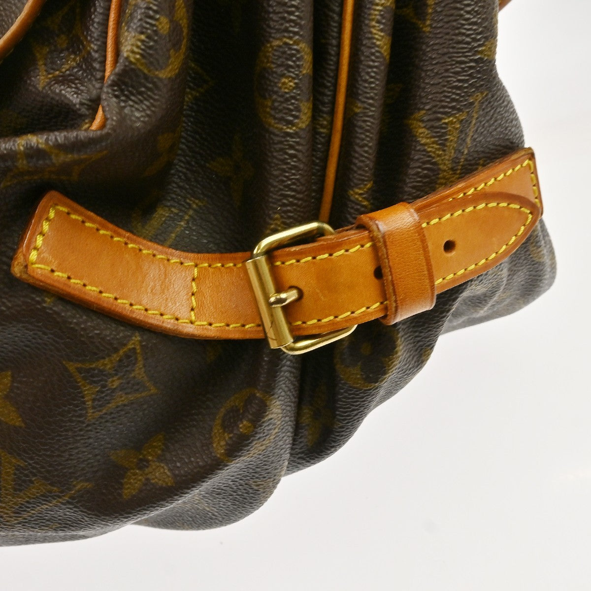 Louis Vuitton Saumur Monogram, Brown, Canvas, Shoulder Bag
