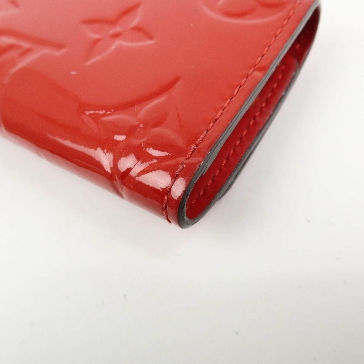 Louis Vuitton Multiclés 4 Cuir verni, Red, Patent Leather, Wallet