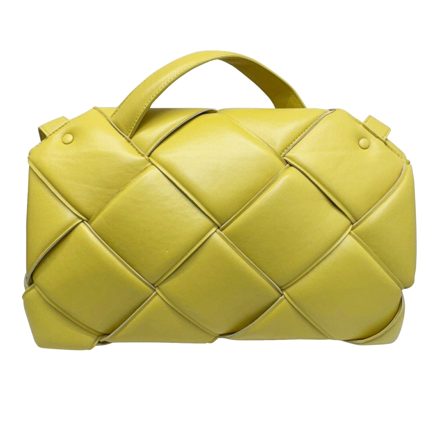 Bottega Veneta Intrecciato, Yellow, Leather, shoulder