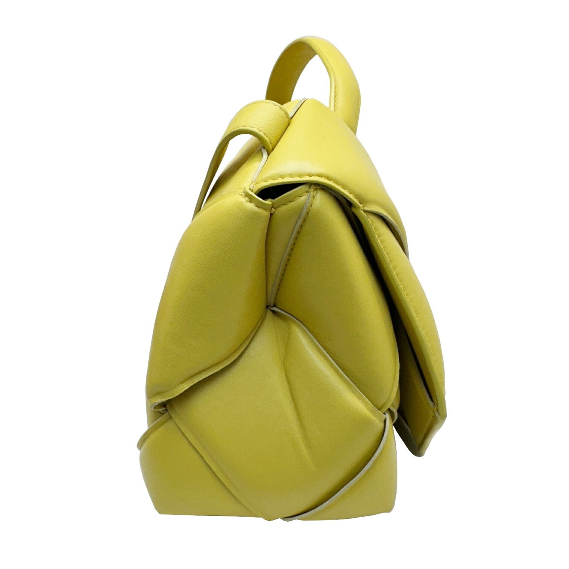 Bottega Veneta Intrecciato, Yellow, Leather, shoulder