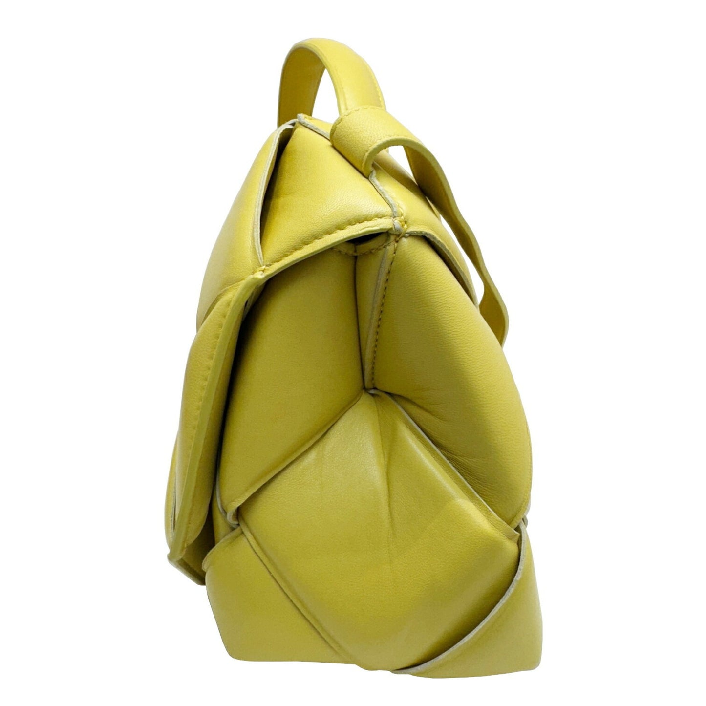 Bottega Veneta Intrecciato, Yellow, Leather, shoulder