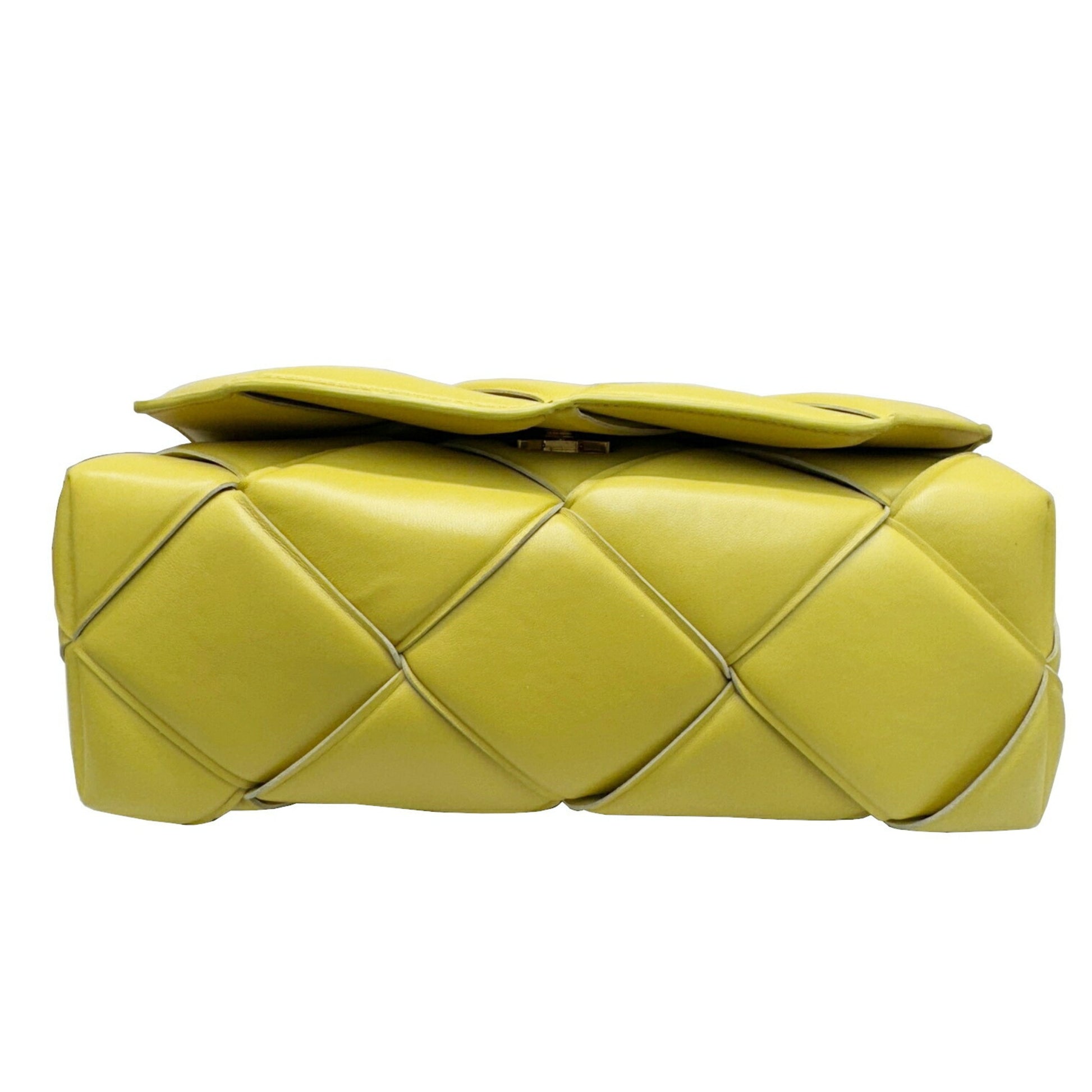 Bottega Veneta Intrecciato, Yellow, Leather, shoulder