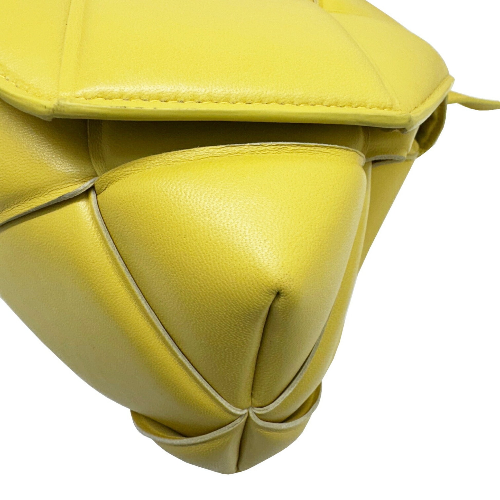 Bottega Veneta Intrecciato, Yellow, Leather, shoulder