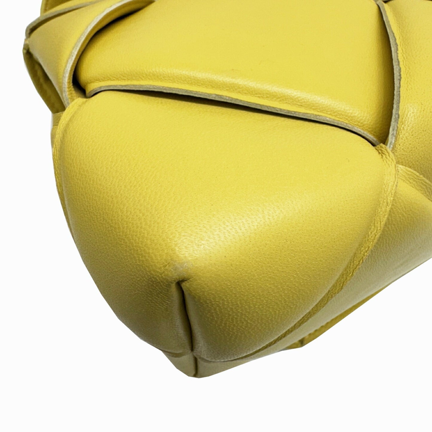 Bottega Veneta Intrecciato, Yellow, Leather, shoulder