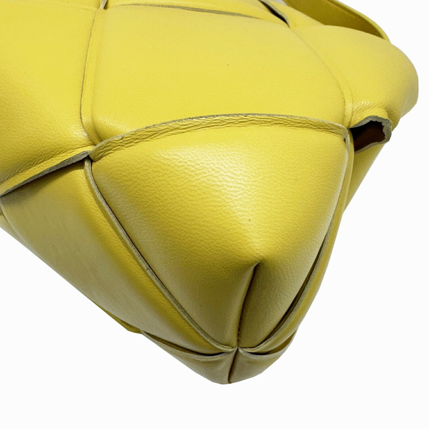 Bottega Veneta Intrecciato, Yellow, Leather, shoulder