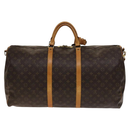 Louis Vuitton Keepall Bag Monogram Canvas, BROWN, CANVAS, Travel bag