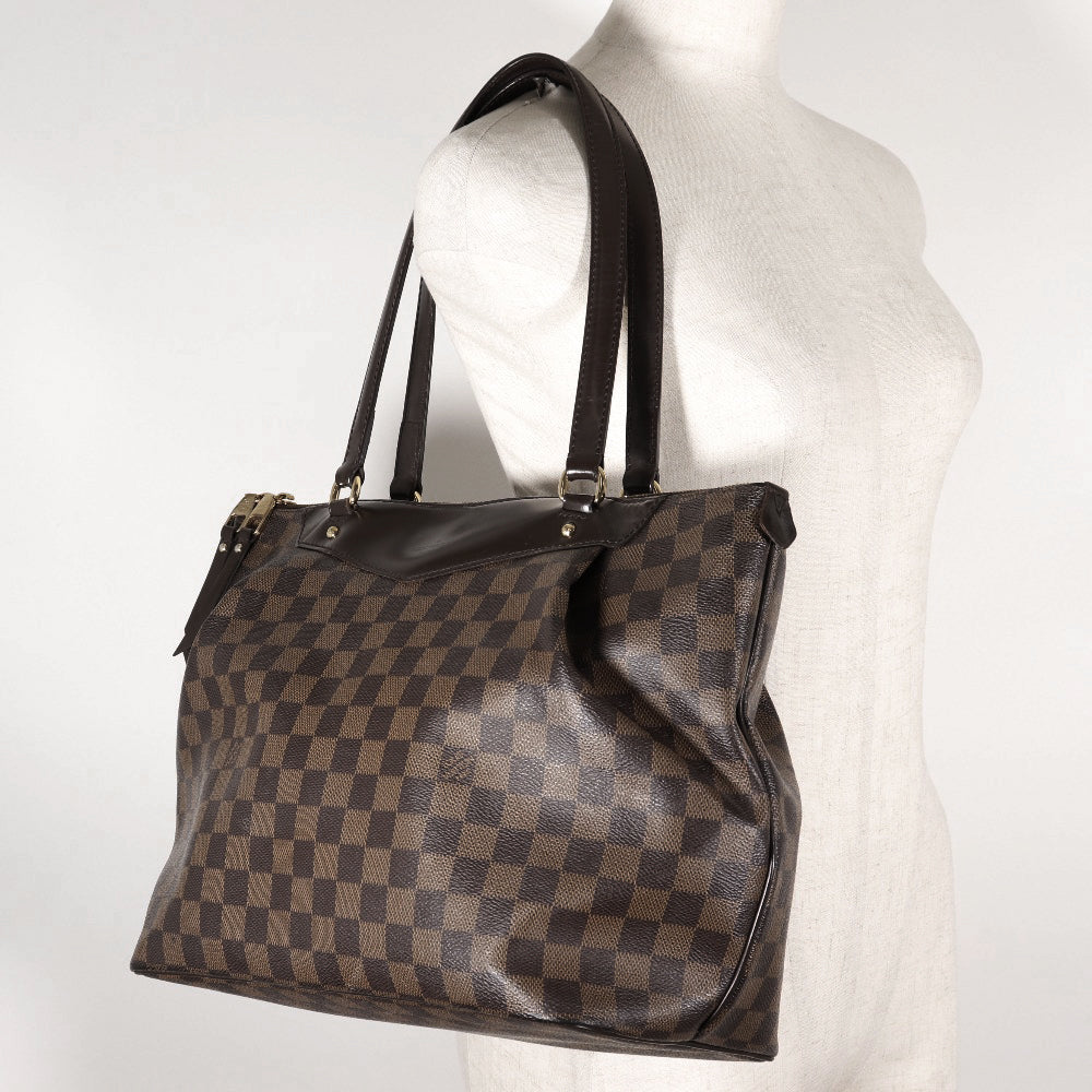 Louis Vuitton Westminster, Brown, Canvas, shoulder